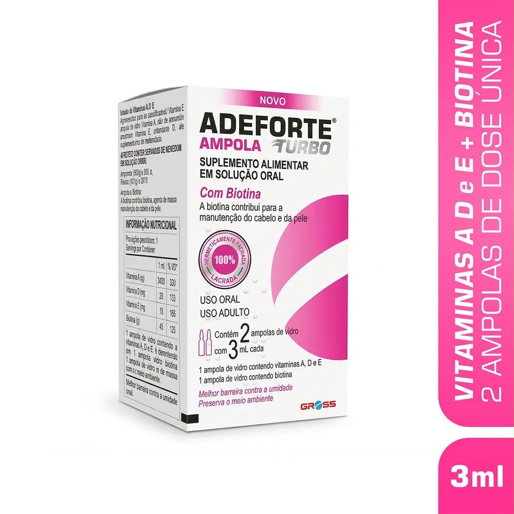 Adeforte Turbo Biotin Ampoules – 2 x 3ml